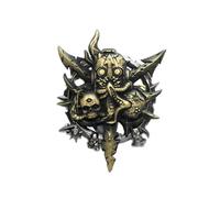 Starforged Warhammer 40K Lords of the Immaterium The Chaos Gods Mark of Ruinous Powers Pin Badge - Pin de joyería para hombre, Acero aleado, No es una piedra preciosa