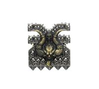 Starforged Warhammer 40K Lords of the Immaterium The Chaos Gods Mark of Ruinous Powers Pin Badge - Pin de joyería para hombre, Acero aleado, No es una piedra preciosa