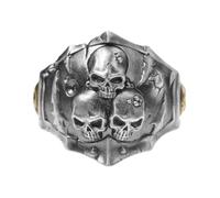 Starforged Warhammer - Anillo de la peste Dominus de 40 quilates, color plateado, accesorios de joyería, Metal, Sin piedras preciosas
