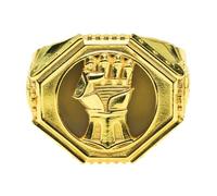 Starforged Warhammer - Anillo de plata de 40 quilates con puño imperial, Metal, Sin piedras preciosas
