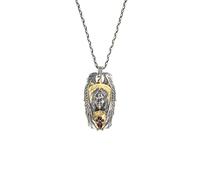 Starforged Warhammer - Colgante conmemorativo de 30 quilates con diseño de ángeles de sangre de Horus Herejía Sanguinius, joyería de moda para hombre, 43.5mm *22.5mm, Plata esterlina, Sin piedra