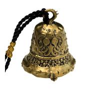 Starforged Warhammer - Colgante de cobre con forma de campana de la peste de Nurgle Chaos Warriors de 40 K, cuerda trenzada negra