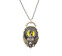 Starforged Warhammer - Collar con colgante de martillo de falange imperial de 40 quilates, cadena de acero
