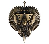 Starforged Warhammer Fantasy Battle WH40K Wrath of Khaine - Mochilas para hombre, accesorios de ropa, broche de 40 K, Medium, Zinc, No es una piedra preciosa