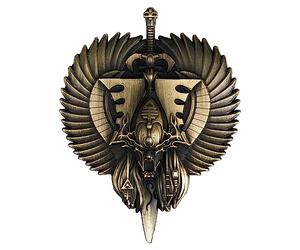 Starforged Warhammer Fantasy Battle WH40K Wrath of Khaine - Mochilas para hombre, accesorios de ropa, broche de 40 K, Medium, Zinc, No es una piedra preciosa