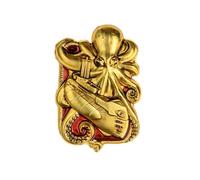 Starforged World of Warships - Broche de metal con diseño de periféricos del juego, Acero aleado, No es una piedra preciosa