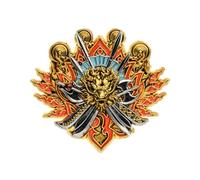 Starforged World of Warships - Broche de metal con diseño de periféricos del juego, Acero aleado, No es una piedra preciosa
