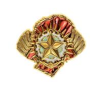 Starforged World of Warships - Broche de metal con diseño de periféricos del juego, Acero aleado, No es una piedra preciosa