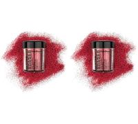 Stargazer Glitter Shaker, Maquillaje de ojos con brillos (Rojo) - 1 unidad (Paquete de 2)