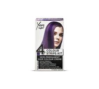 Stargazer Yummy Colour - Kit de tiras de tinte semipermanente para el cabello, 4 tonos, violeta degradado