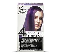 Stargazer Yummy Colour - Kit de tiras de tinte semipermanente para el cabello, 4 tonos, violeta degradado