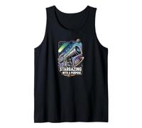Stargazing with a Purpose Telescope Space Astronomy Design Camiseta sin Mangas