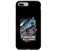 Stargazing with a Purpose Telescope Space Astronomy Design Carcasa para iPhone 7 Plus/8 Plus