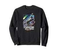 Stargazing with a Purpose Telescope Space Astronomy Design Sudadera