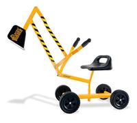 Stargo Excavador de Arena de Juguete para Niños Sobre Ruedas Con Sombrero - Acero, Paseo en Excavador, Juguetes de Playa, CC-1012