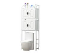 STARHMLUX Mueble sobre Inodoro Impermeable, Estanteria Baño Encima WC con Puerta, Muebles para Baño Ahorra Espacio para Cuarto de Baño 65cm