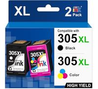Starink 305XL 305 XL Cartuchos compatibles con HP 305 Cartuchos de Impresora para DeskJet 2820e 4220e 2700 2720 2800e 2724 DeskJet Plus 4110 4120 Envy 6020e 6000 6032e 6420e 6010 6020 6400 6032
