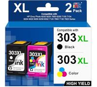 Starink Cartuchos 303XL Compatible con Tinta HP 303 XL 303XL para HP Envy Photo 6230 7800 6220 7130 6234 6232 7830 7134 6222 6258 7120 7132 7158 7164 7820 7822 Tango Tango X (1 Negro,1 Tricolor)