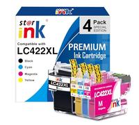 Starink LC422XL Cartucho de Tinta Compatible para Brother LC422XL LC422 LC 422 para MFC-J5340DW MFC-J5345DW MFC-J5740DW MFC-J6540DW MFC-J6940DW (4 Pack)