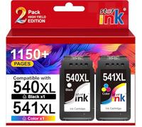 Starink PG-540/CL-541 XL - Cartuchos de Tinta compatibles con Canon 540 541 XL Multipack (1 Negro, 1 Cartucho de Color) para Canon Pixma TS5150 MG3650 MG3600 MG4250 MX475 MX375 MX535 MG3150 MG350