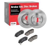 STARK Kit de Discos de Freno y Pastillas - Discos de Freno Eje trasero 280 ventilado - Pastillas de Freno compatible con HYUNDAI i30 FD, KIA CEE'D SW ED Chapa antichirridos