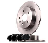 STARK Kit de Discos de Freno y Pastillas - Discos de Freno Eje trasero 292 macizo - Pastillas de Freno compatible con VW Golf IV Hatchback 1J1 con clip de émbolo Chapa antichirridos