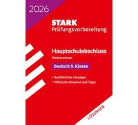 STARK Lösungen zu Deutsch 9. Klasse - Hauptschulabschluss 2026 Niedersachsen - Prüfungsvorbereitung