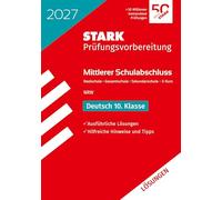 STARK Lösungen zu Deutsch - Mittlerer Schulabschluss (MSA) 2027 NRW - Prüfungsvorbereitung