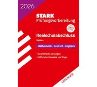 STARK Lösungen zu Mathematik, Deutsch, Englisch - Realschulabschluss 2026 Hessen - Prüfungsvorbereitung