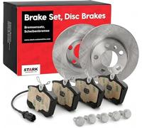 STARK SKBK-10991147 Kit Kit de discos de freno y pastillas Trasero con accesorios con muelle Chapa antichirridos Compatible con VW Polo V Hatchback 6R1, 6C1