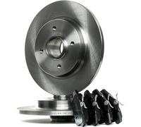 STARK SKBK-10991550 Juego para eje Kit de discos de freno y pastillas Trasero con accesorios con tornillos pinza freno Compatible con PEUGEOT 5008 0U, 0E