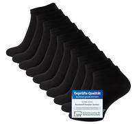 STARK SOUL 10 pares de calcetines Essentials para zapatillas, algodón, negro, blanco, gris, vaqueros, azul, rosa, rojo, amarillo, naranja, multicolor, tallas 35 - 50, certificado Öko-Tex Standard 100,