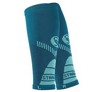 STARK SOUL 2 pares de medias de compresión sin pie para hombre y mujer, calentadores deportivos para pantorrillas, pantorrillas, 2 Pares Petrol, S