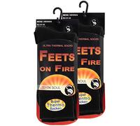 STARK SOUL Calcetines térmicos, 2 Pares de Color Negro, Talla única Grande para Hombre