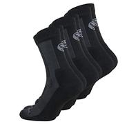 STARK SOUL Merino Socken Calcetines, 3 Pairs Black, 43-46 Hombres