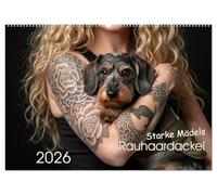 Starke Mädels - Rauhaardackel (Wandkalender 2026 DIN A2 quer), CALVENDO Monatskalender: Auf ein gutes Neues Jahr mit den starken Mädels!