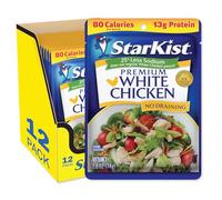 StarKist Less Sodium Premium White Chicken - Bolsa de 75 ml (12 unidades)