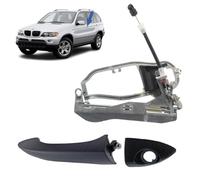 STARKIT PERFORMANCE Mecanismo completo + maneta de puerta compatibles para BMW X5 E53 (1999-2006) manilla exterior | DELANTERO IZQUIERDO (lado conductor) 51218243615 | 8243615 | 51218243617