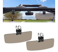 StarknightMT Paquete de 2 viseras solares UTV para barras antivuelco de 1.5 a 2 pulgadas, viseras de protección solar compatibles con Polaris RZR Can am Maverick X3 Commander Kawasaki Mule Pioneer