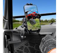 StarknightMT RZR - Soporte de teléfono actualizado compatible con Polaris RZR XP 1000/XP 4 1000 2025-2019, soporte doble ajustable de 360 grados, para teléfonos de 5.8 a 8.6 pulgadas