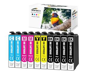 Starlet24 10x 405XL Cartuchos de Impresora compatibles con Epson 405 405XL Multipack para Workforce Pro WF-4820 WF-3820 WF-4830 WF-7840 WF-7830 WF-4825DWF WF-3825 WF-7835