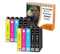 Starlet24 10x Cartuchos de Impresora 18XL Multipack compatibles con Epson 18XL T1811 T1812 T1813 T1814 para Expression Home XP-322 XP-215 XP-205 XP-225 XP-305 XP-325 XP-422 XP-405 XP-415 XP-425 315