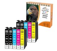 Starlet24 10x Cartuchos de Impresora 604XL compatibles con Epson 604XL Multipack para Expression Home XP-3200 XP-3205 XP-2200 XP-2205 XP-4200 XP-4205 Workforce WF2910 WF2930 WF2935 WF2950