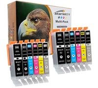 Starlet24 12X Cartuchos de Tinta Compatibles con Canon PGI- 550 CLI-551