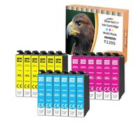 Starlet24 18x T1295 Multipack Cartuchos de Impresora Compatibles para Epson T1292 T1293 T1294 para Workforce WF-3520 Stylus SX235W SX435W SX445W Office BX630FW BX635FWD BX320FW BX305FW