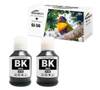 Starlet24 2 cartuchos de tinta negra GI-56 compatibles con Canon GI-56 GI-56BK para Maxify GX3050 GX4050 GX5050 GX6050 GX7050