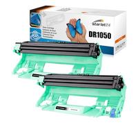 Starlet24 2 x tambor de imagen compatible con Brother DR1050 TN1050 | Para Brother DCP-1510 DCP-1610W DCP-1612W DCP-1512 para MFC-1910W MFC-1810 HL-1110 HL-1212W HL-1210W HL-1112