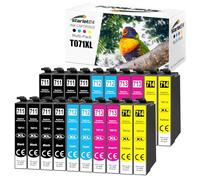 Starlet24 20 cartuchos de impresora T0715 Multipack compatibles con Epson T0711 T0712 T0713 T0714 para Stylus BX300F SX610FW SX600FW SX510W SX400 SX410 SX415 SX100 SX200 SX210 SX210 SX210 SX 215 SX