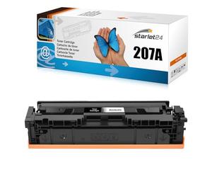 Starlet24 207A Tóner Negro con Chip Compatible con HP 207A W2210A para Color LaserJet Pro MFP M282nw M255dw M283fdn M283 M282 M255 (1 Paquete)