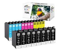Starlet24 20x Cartuchos de Impresora T1301-T1304 compatibles con Epson T1301 T1302 T1303 T1304 para Stylus SX525WD SX535WD SX620FW Office B42WD BX925FWD BX635FWD Workforce WF-3520DWF WF-7525 WF-7015